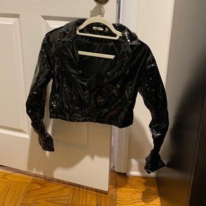 Steele crop Black jacket S